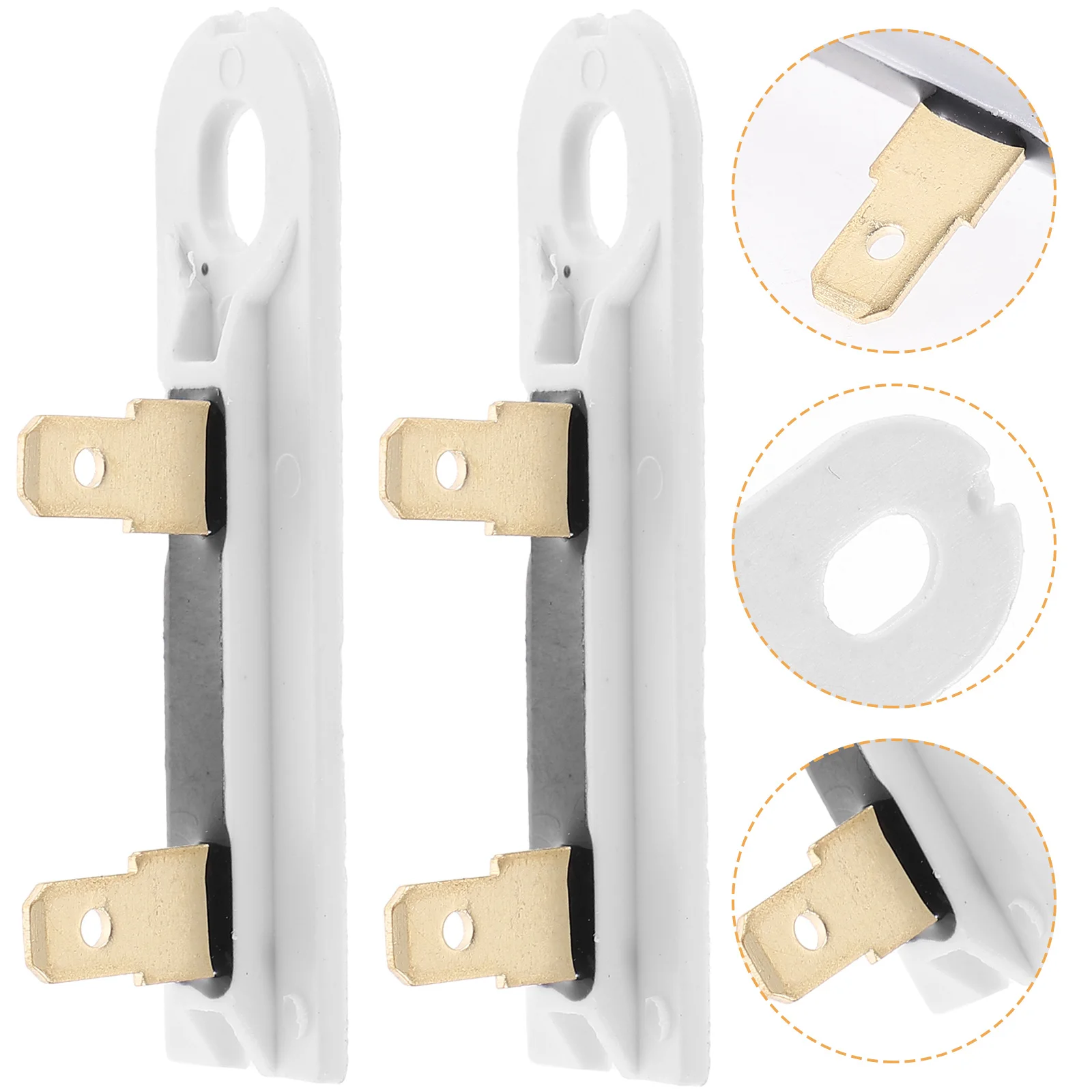 

2pcs Thermal Fuse for Washing Machine Dryer Replacement Part Long 3392519 Temperature Control Safety Copper Install