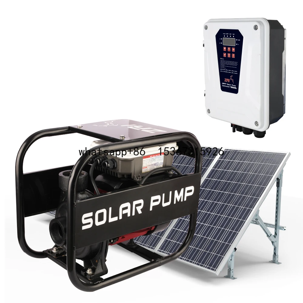 ZRI MPPT Controller Solar Powered Water Pump Solar Submersible Pump Solar Panel With Water Pump