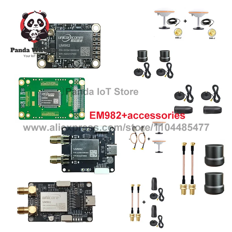 UM982 Series UM982 GNSS Receiver RTK GPS Base Rover Station Core Board Dual Antenna Directional Module GPS BDS Glonass Galileo