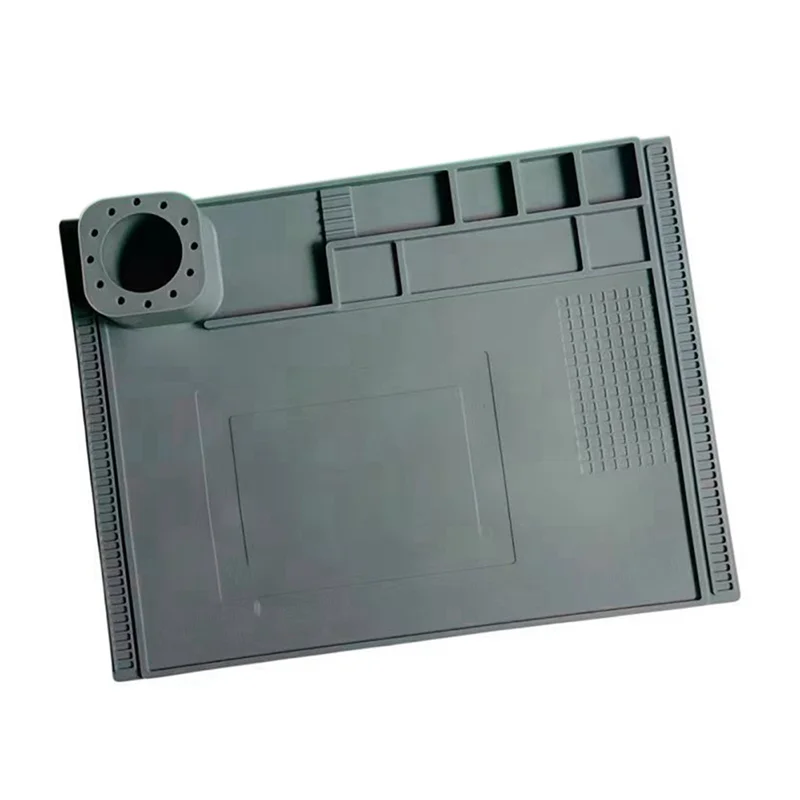 【Today-Only!】Repair Pad Insulation Heat-Resistant Soldering Station Silicon Soldering Mat Work Pad Desk For BGA Soldering Statio