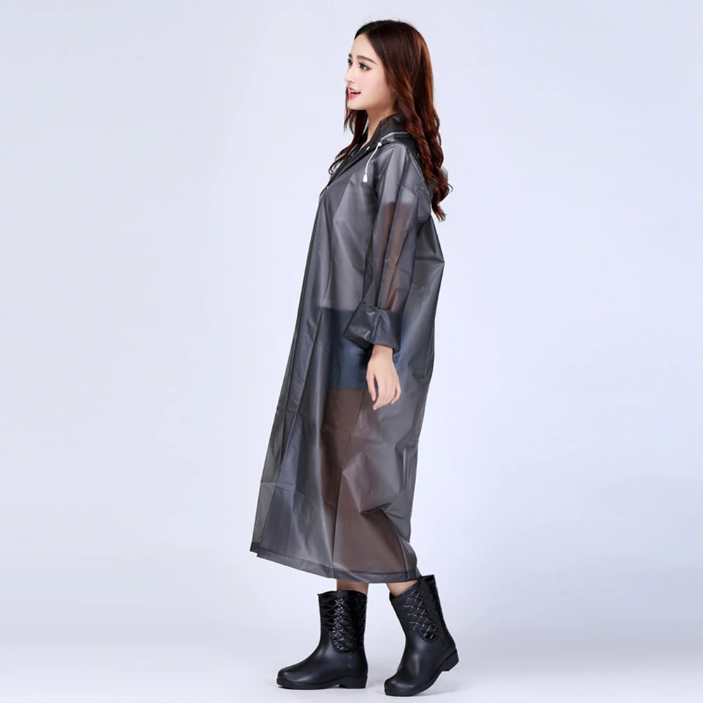 

Thickened EVA Raincoat Poncho Lightweight Tear Resistant Foldable Small Size PEVA Material Non Toxic Waterproof Coats for Adults
