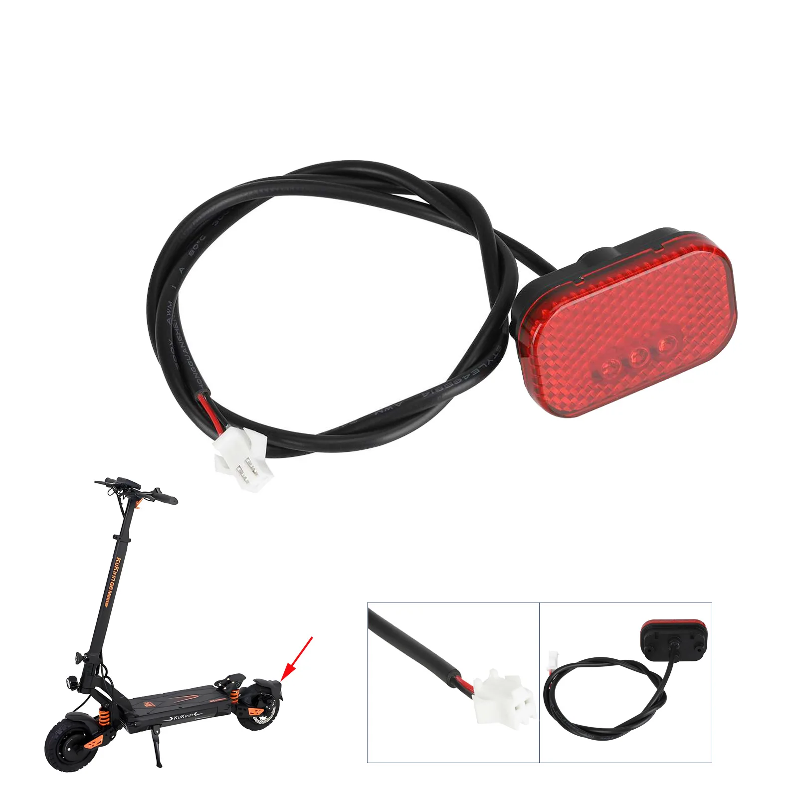 

Подходит для Kukirin G2 Master, оригинальный скутер, задние фонари высокой яркости, задние крылья, аксессуары для стоп-сигналов