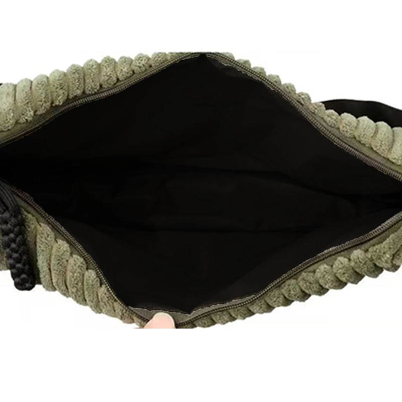 حقيبة الكتف ذات اللون المحايد للرجال والنساء، مصنوعة من مادة سروال قصير، مناسبة للسفر والنزهات. #3