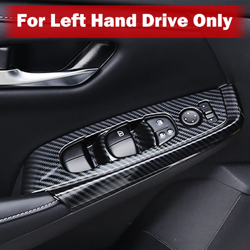 For 2020-2025 Nissan Sentra Interior Door Window Switch Control Panel Cover Trims Carbon Fiber