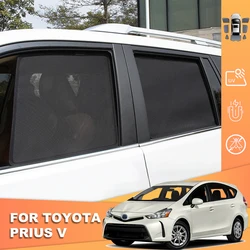 For Toyota Prius Alpha V 2011-2021 Prius+ Magnetic Car Sunshade Shield Front Windshield Curtain Rear Side Baby Window Sun Shade