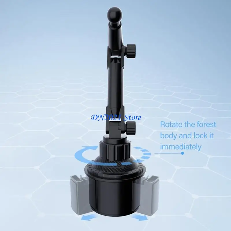 F3KE Expandable Base Cupholder Mount for Pad Tablets Phones No Shaking Fit 4-12.9inch Devices