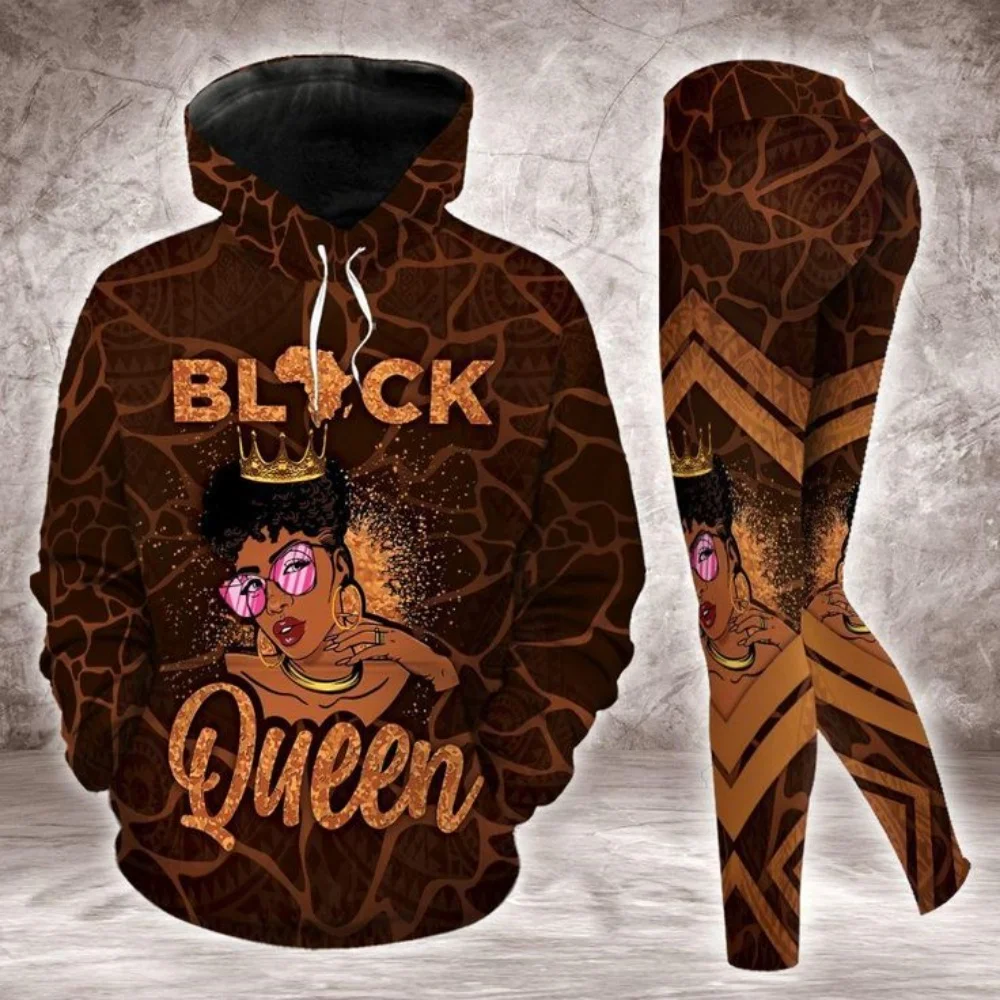 2025 New personalized name and birthday Month for Black Girl 3d printed wonderful - exciting - fun fashion street hoodie - Leggi