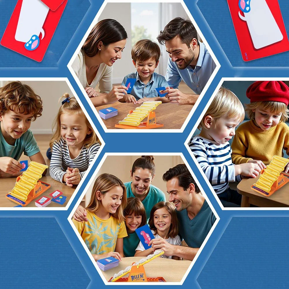 قاعدة معركة Tilt & Duel - لعبة تفاعلية شفافة على الطاولة مع تحدي موازنة الفيزياء، مثالية لمتعة الأسرة/التجمع الاجتماعي