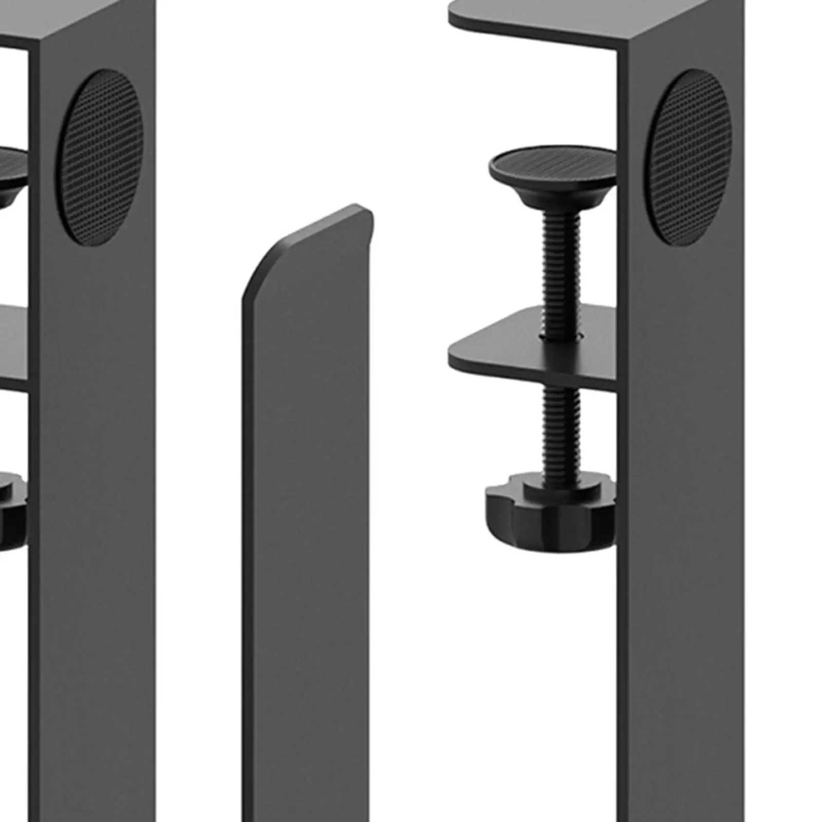 Set of 2 under Desk Laptop Mount Holder Metal Accessory Quick Access