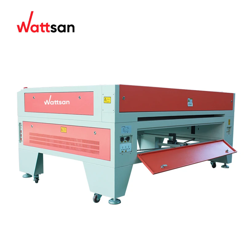 Wattsan 1610 ST 100w Co2 เลเซอร์แกะสลักเครื่องแกะสลัก 1600*1000 มม.ตัดเลเซอร์อะคริลิค
