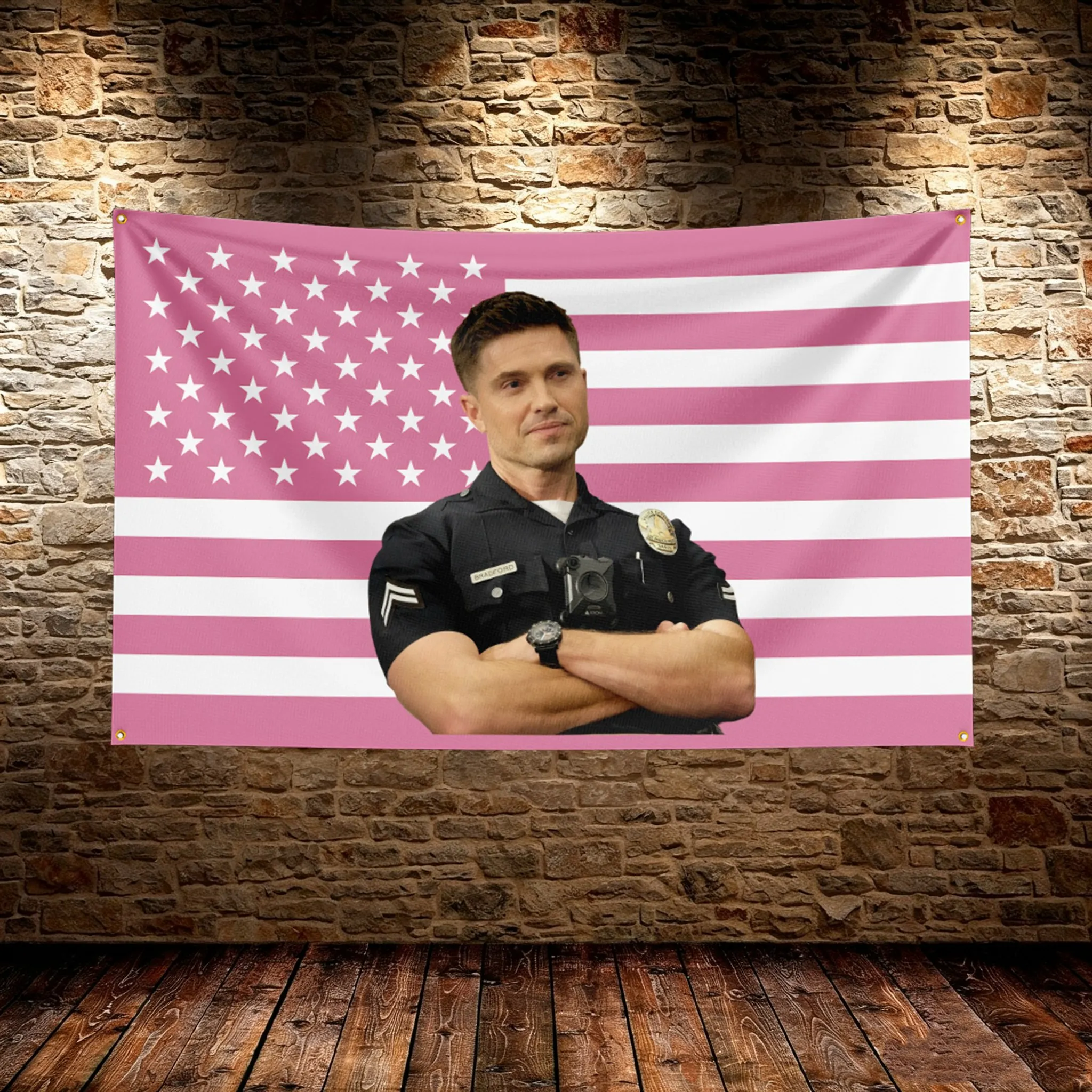 The Rookie Custom Flag Polyester Hanging Banner Background Cloth Tapestry Home Outdoor Party Wall Decoration Souvenir Gift