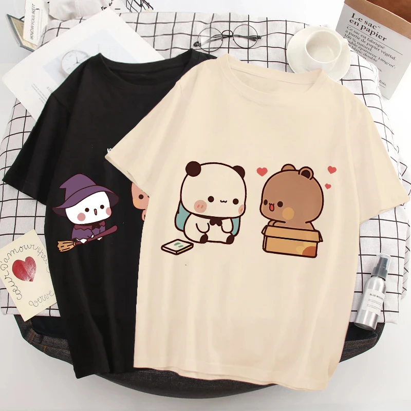 Cute Bubu Dudu T Shirt Carton Graphic T-shirt Y2k 90s Manga Shirt Women Men Funny Tshirt Gothic Harajuku Tees Tops Female/male