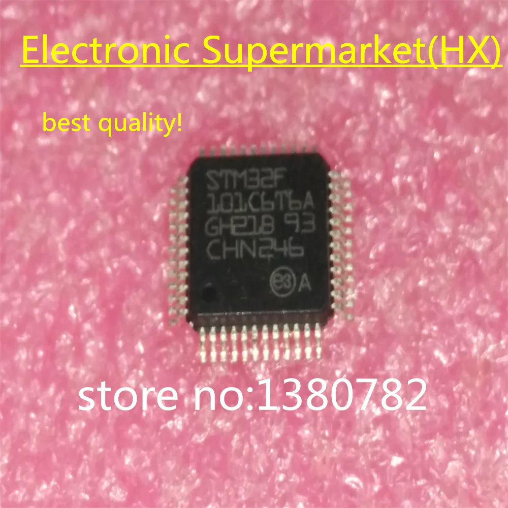 Free shipping10pcs/lots STM32F101C6T6A STM32F101C6T6 STM32F101 QFP-48 IC In stock!