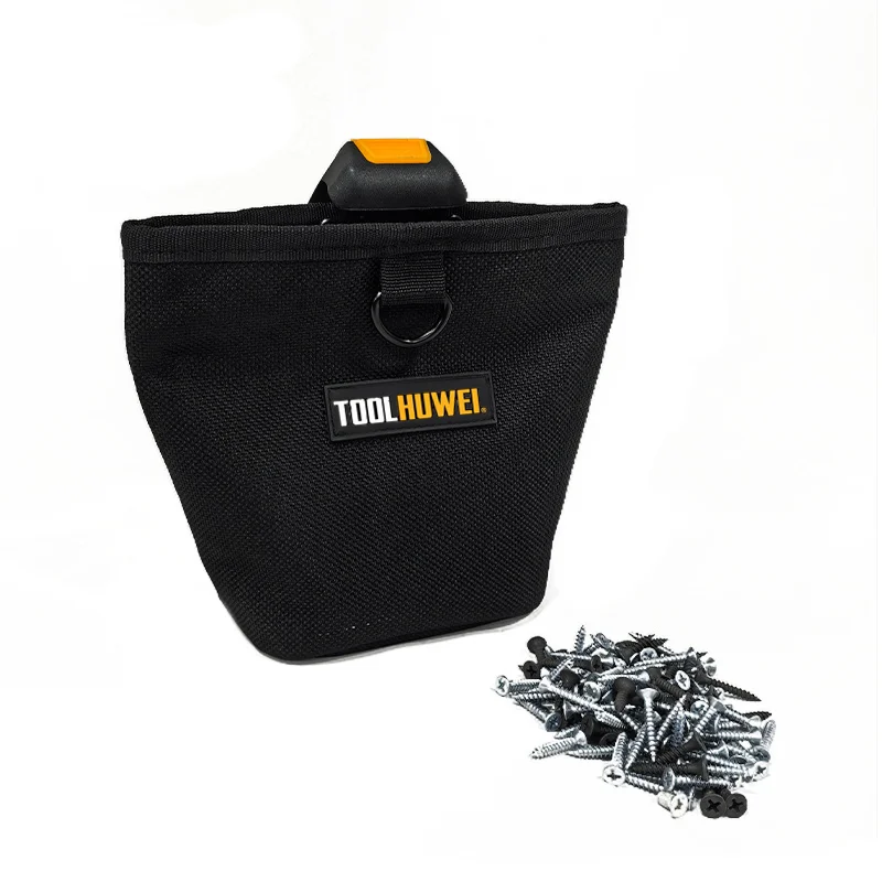 TOOLHUWEI Werkzeugtasche für Nägel und Schrauben, Große Kapazität, Wasserdichte Hardware-Gürteltasche, Elektriker Oxford Tragbare Aufbewahrungstasche – Detail 4