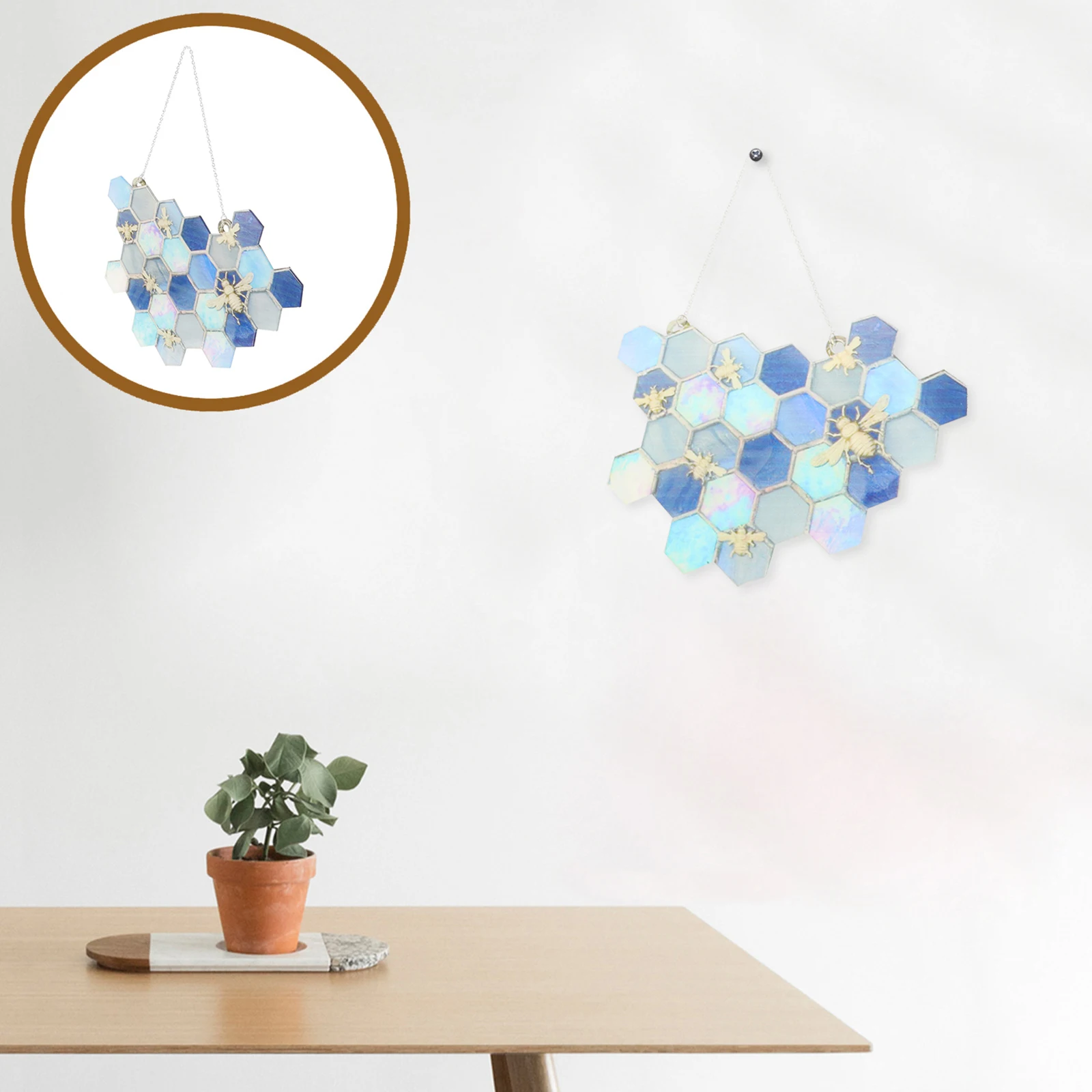 

Home Decor Honeycomb Ornament Hanging Pendant Decoration Colorful Ornaments for