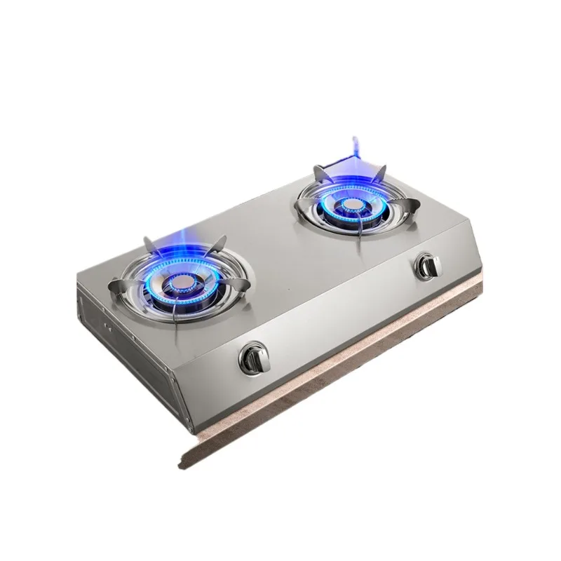 

Household fire desktop liquefied gas natural gas double head old gas stove energy-saving furnace