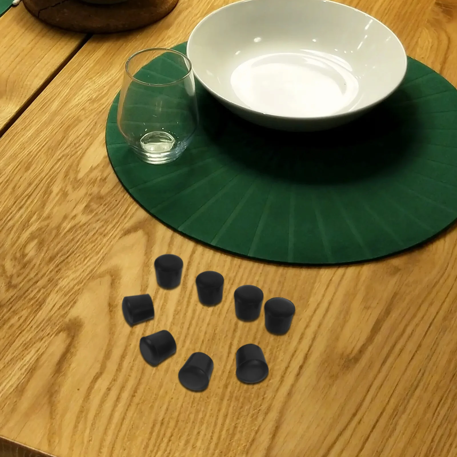 

8pcs Anti-Slip Rubber Feet Leg Caps For Kitchen Pad Placemat Non-Slip Pads Leg Protectors Home Furniture Accessories