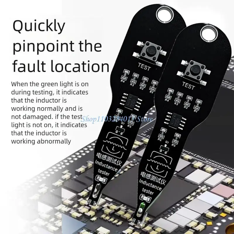 R6FF Lightweight Phone Motherboard Coil Tester Identifies Inductor Faults For Efficient Repair Diagnostics