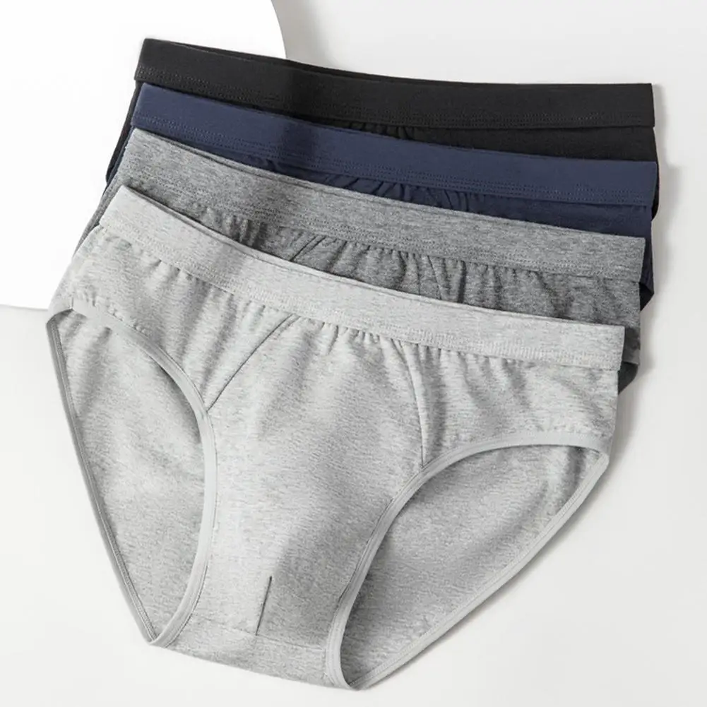 Men Solid Color Cotton Breathable Japanese Thongs Pouch Couple Life Underwear Sexy Accessories Hot Underpants Panties Briefs