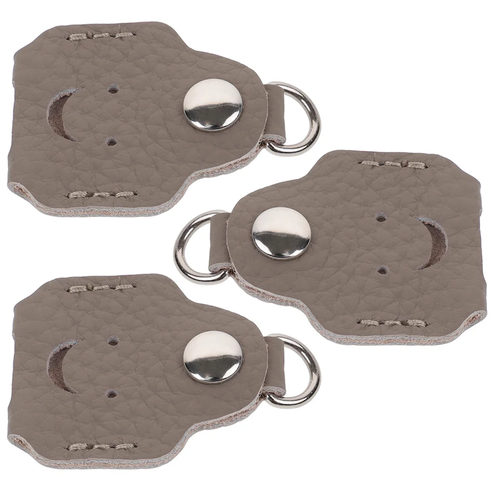 

3Pcs Key Covers Cowhide Handmade Vintage Protective Key Caps for Car Electric Vehicle Keys Keychain Cover