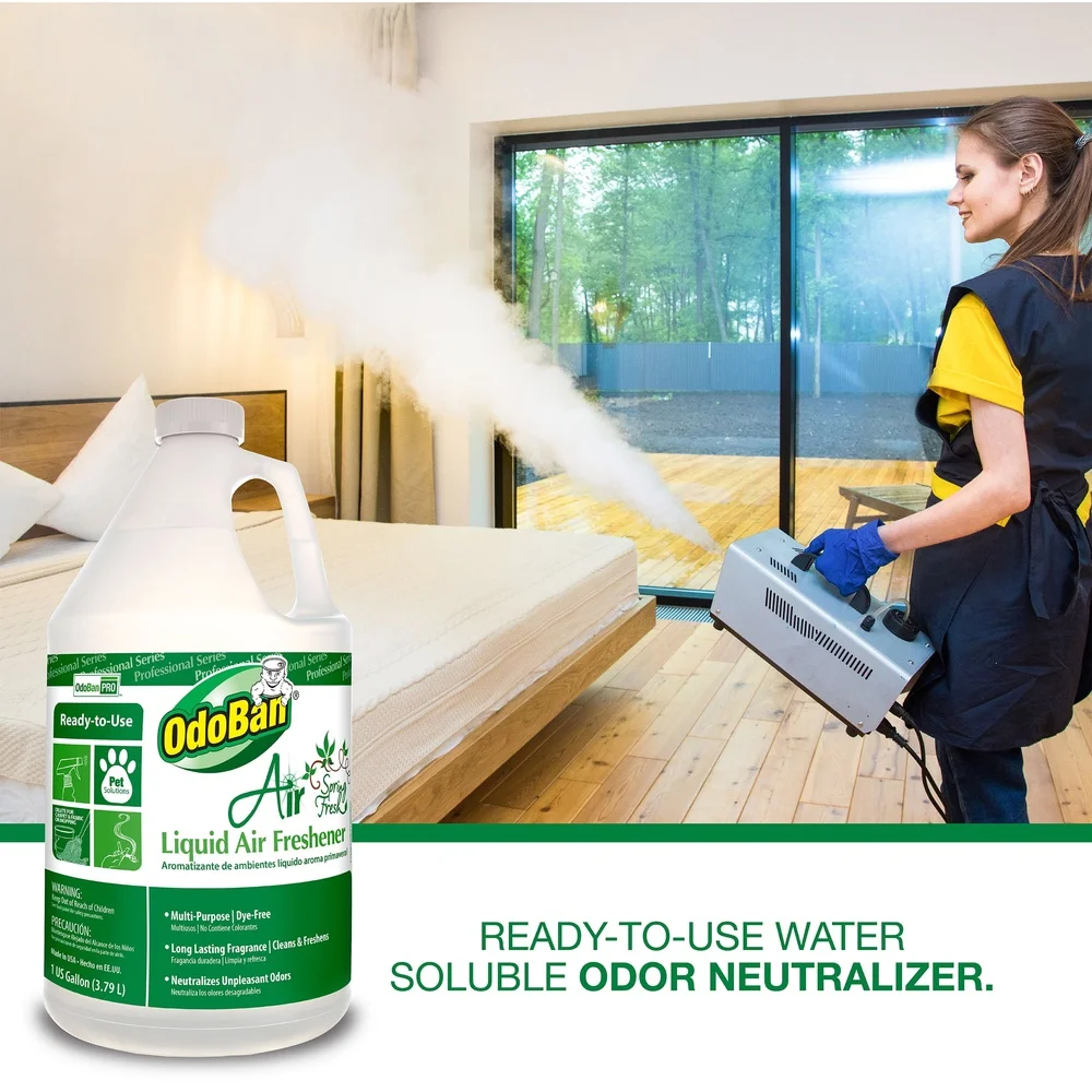 الربيع الطازجة السائل معطّر الهواء 1 جالون رائحة محايد مزيل الروائح الكريهة السجاد المفروشات الأرضيات الصلبة الحيوانات الأليفة الدخان لازودة #3