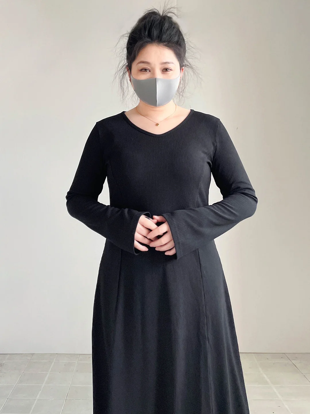 

plus Size Faionable Dr Slimming Long Sve High Waist A-Line Skirt for Pear aped Body Ele Simple Sle Resin Dyeing