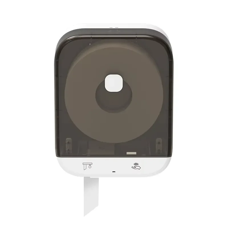 Automatic Sensor Toilet Paper Dispenser Wall Mounted Commercial Large Roll Holder Non Contact Auto Cut Bathroom Accessory