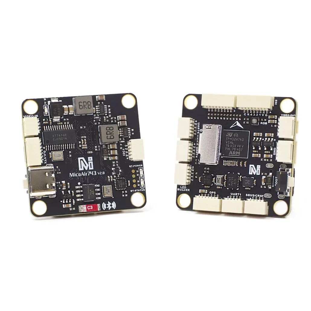 MicoAir 743 V2 AM32 55A 60A 30*30 FC ESC Stack Dual IMU Flight Controller and 4IN1 ESC Support APM/PX4/INAV/BF for FPV Drone