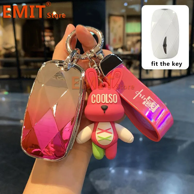 Zinc Alloy Key Case for Hyundai Genesis G90 GV60 G70 G80 EQ900 GV90 Car Smart Remote Cover Bag Shell Keychain Holder Accessories