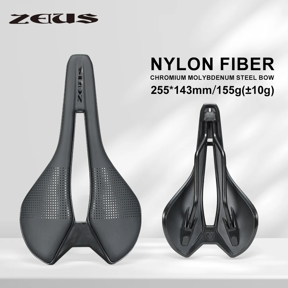 

Zeius Road Bike Seat Cushion Mountain Bike Seat Cushion Short Nose Hollow Bicycle Seat Bag Saddle Nylon Bottom Shell Seat Cushion
