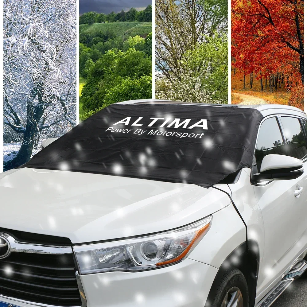For Nissan Juke Leaf Micra Qashqai Maxima Murano Note Patrol Rogue Sentra Sylphy Car Windshield Snow Block Covers Accessories view 3