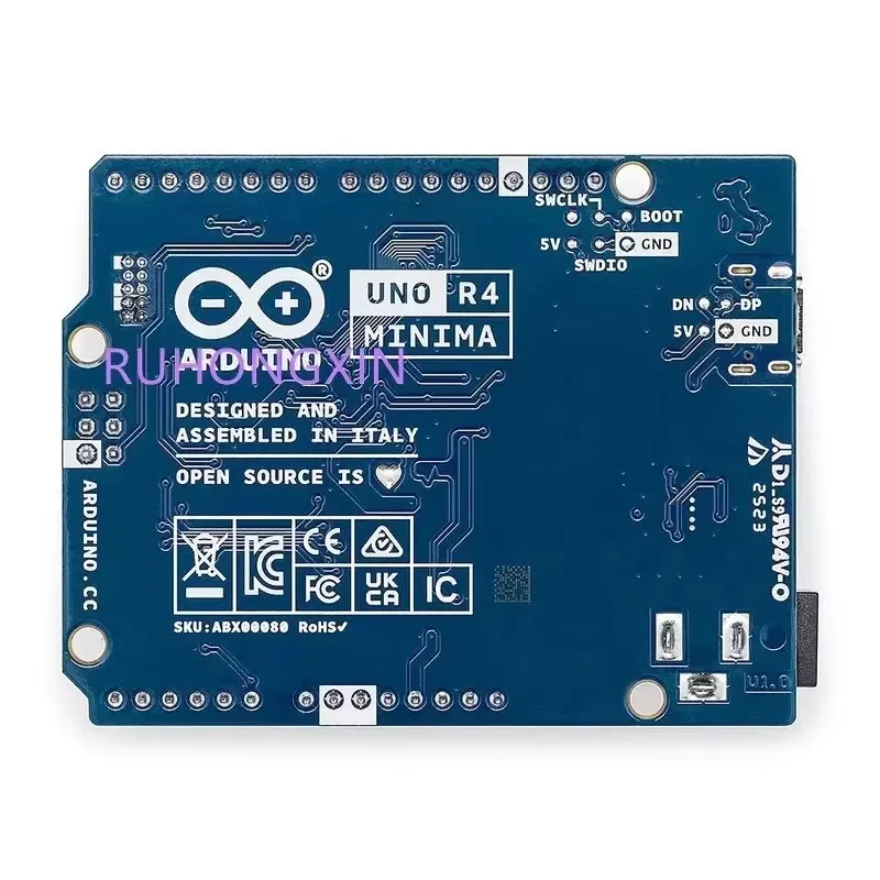 Arduino UNO R4 Minima ABX00080 Renesas RA4M1 speed increased from 32kB to 256kB with 48MHz flash memory development board
