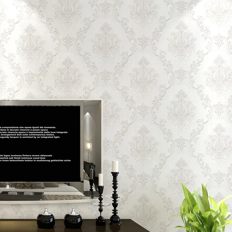 فاخر ثلاثية الأبعاد النمط الأوروبي زهرة كبيرة تنقش خلفية لغرفة النوم غرفة المعيشة فندق المشاريع الراقية ثلاثية الأبعاد الإغاثة ديكور المنزل #5