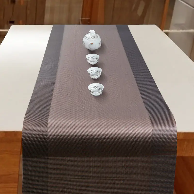 Table Runner PVC Oil-proof Waterproof Luxurious Restaurant Decor Wedding Party cloth Flag Household Runners New