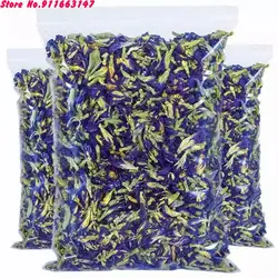 Top Natural Blue Butterfly Pea Dried Flower For Diy Candle Wedding Incense Making Butterfly Orchid Bud For Sachet Pillow Filling