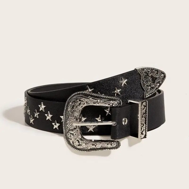 Retro Heavy Industry Punk Rivet Belt Y2K Sturdy Metal Bullet Waist Belt for Women Music Festival Camping Outfits