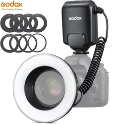 Godox ML-150II ML150II Макросветодиодная кольцевая вспышка Speedlite GN12 5800K±200K для зеркальных камер Sony Canon Nikon Fuji Olympus Panasonic