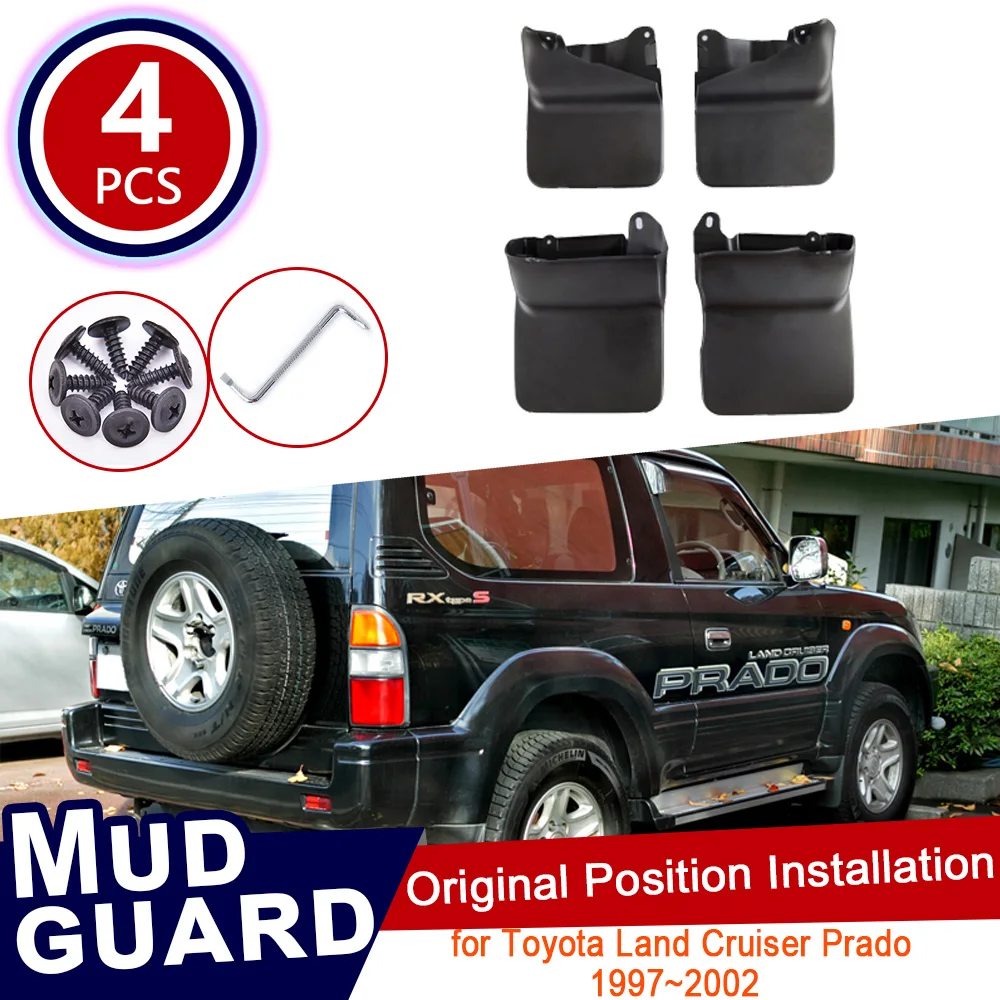 

for Toyota Land Cruiser Prado J90 90 3-door FJ90 1997~2002 Meru Accessorie Mud Flaps Flap Mudguard Splash Guards Fender Mudflaps