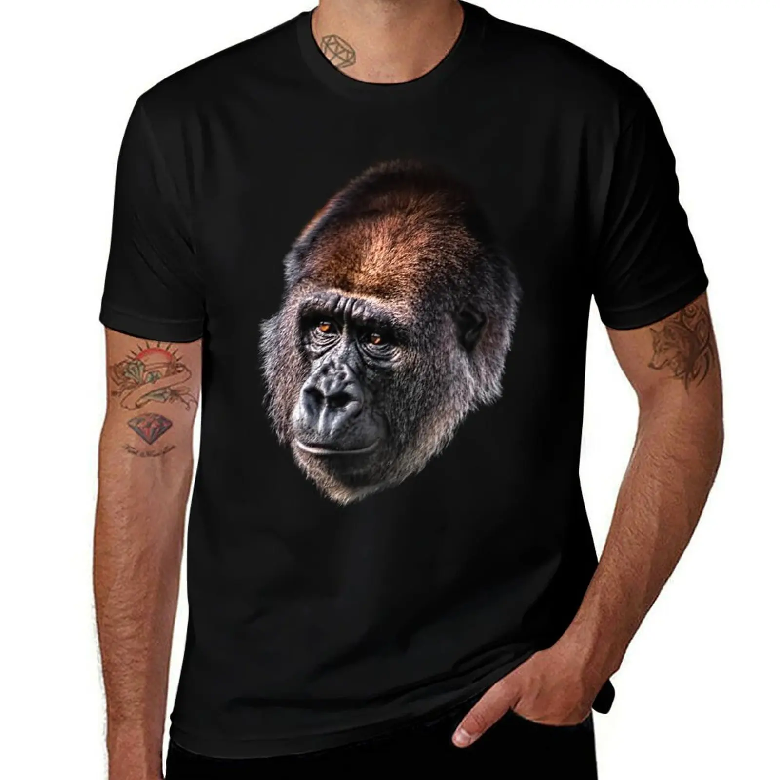 Dawn of Man T-Shirt Athletic Fit Sports Short Sleeve Top T-Shirt