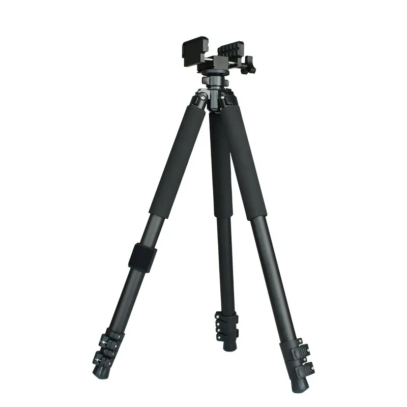 New 340 aluminum alloy outdoor tactical bracket, 1.7 high two-way dabbling shooting support three-section telescopic tripod