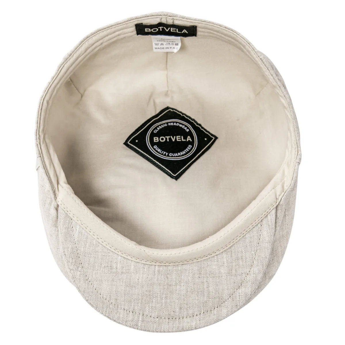 BOTVELA Linen Flat Cap for Men Women Herringbone Linen Newsboy Cap Lightweight Driver Ivy Hat Bakerboy Hat Summer Boina for Male