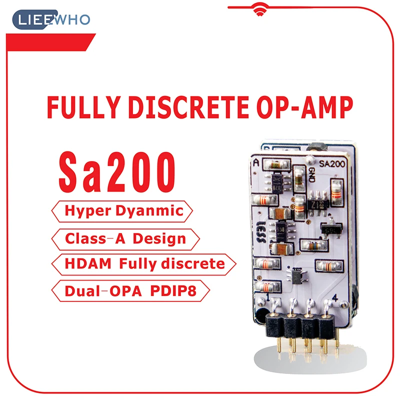 Amplificador operacional duplo LIEEWHO | SA200 Hi-End Totalmente Discreto Dual OP-AMP 1 PCS/Atualização Substituir OPA2064/SS3602/MUSES02/Dual OP