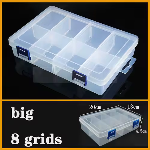 Transparent Plastic box Screw Compartment Box Jewelry Earring Display Case Container Clear Terminal Organizer Tool Storage boxes - Image 24