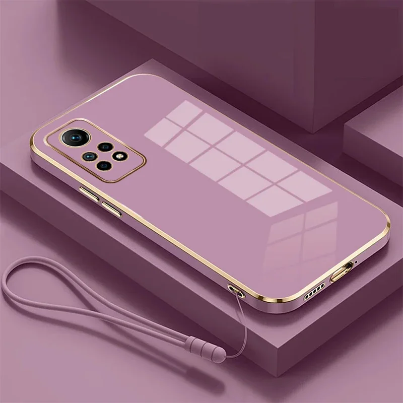 

Luxury Plating Back Case For Xiaomi POCO X6 X5 X3 Pro M6 M5S Redmi Note 13 13ProPlus 13C 12 12S 12C 11S 10S 11 10 Lanyard Cover