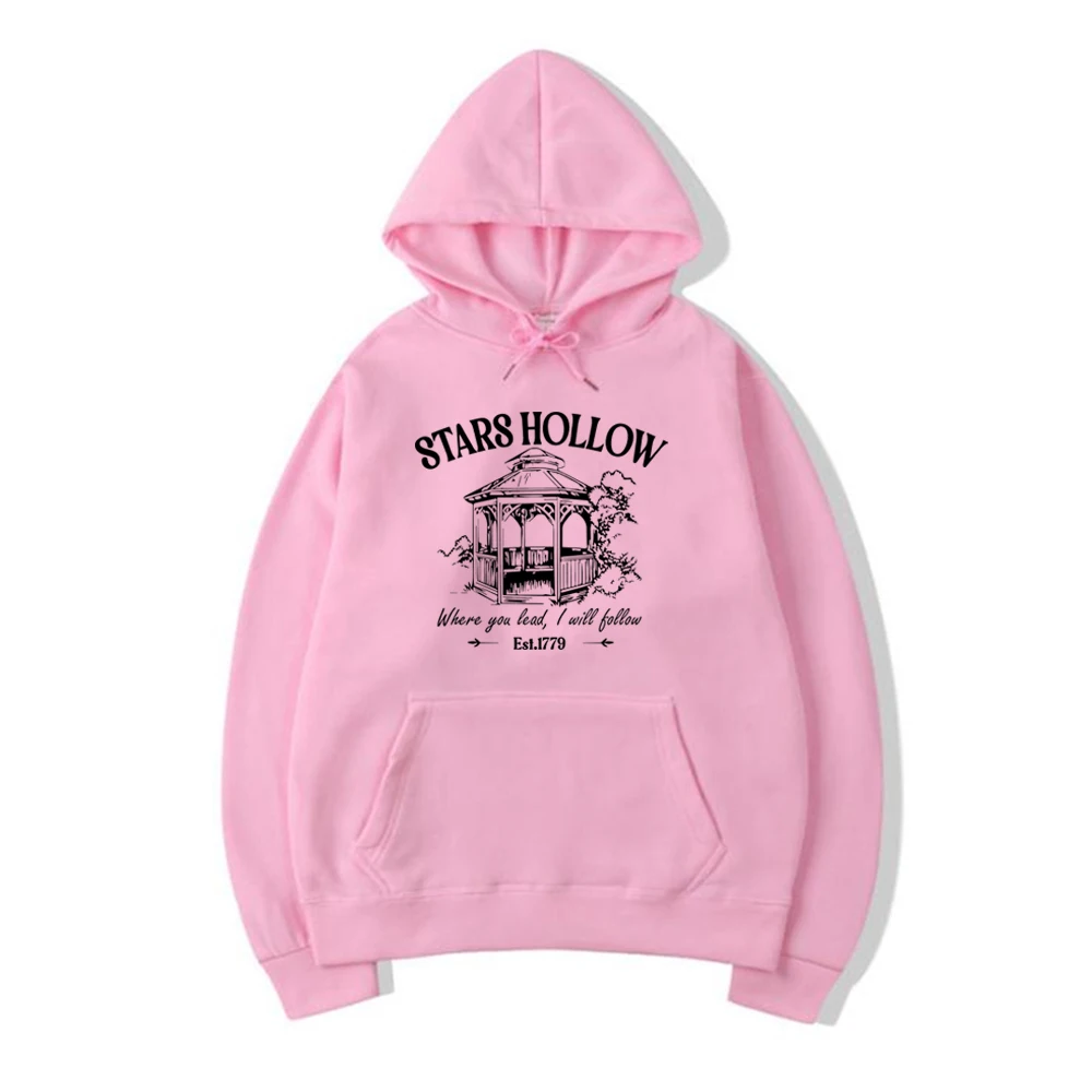 Sterren Holle Hoodie Lukes Diner Capuchon Vrouwen Grafische Hoodies Herfst Lange Mouw Casual Trui Vrouwen Sweatshirts