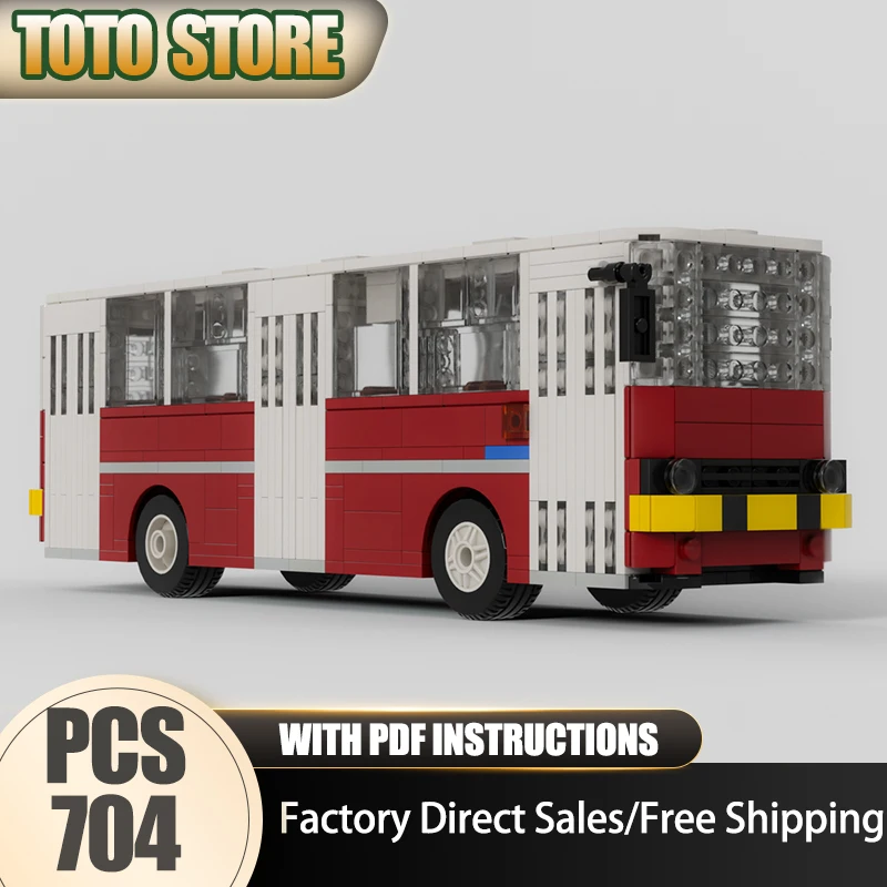 

Модель городского автомобиля Moc, строительные блоки, модель венгерского автобуса, технология, кирпич, сделай сам, сборка, строительная игрушка, праздничный набор, подарки