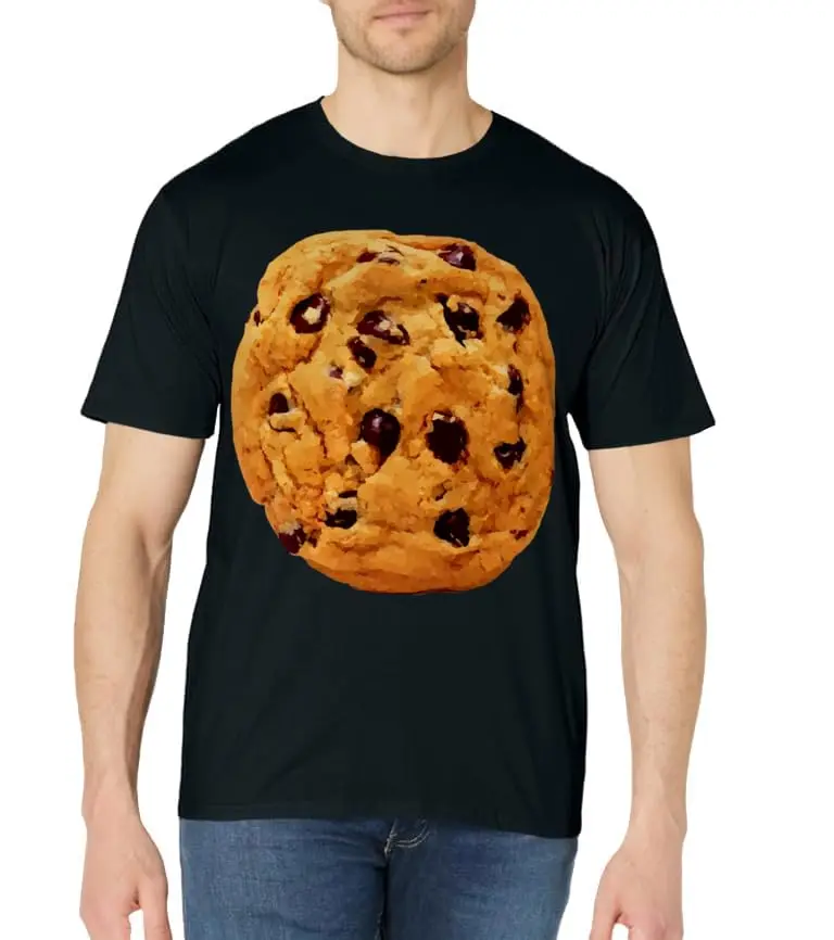 Giant Chocolate Chip Cookie T-Shirt Classic Logo T Shirt and Stickers, Unisex Adult T Shirt Collection