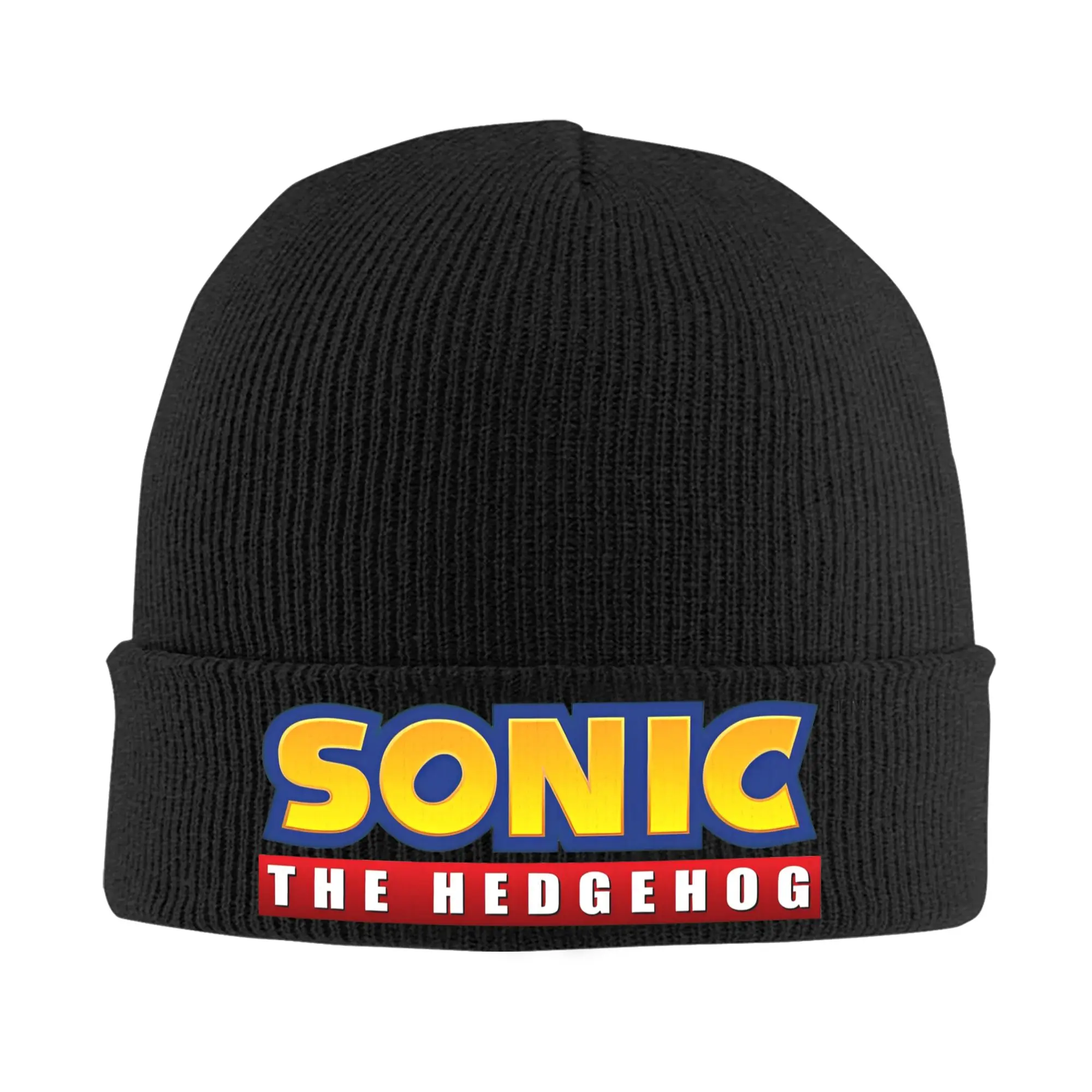 S-Sonic Retro Game Cartoon Beanie Hats  Bonnet Hats Men Women Street Outdoor Knit Hat Autumn Winter Pattern Warm Caps