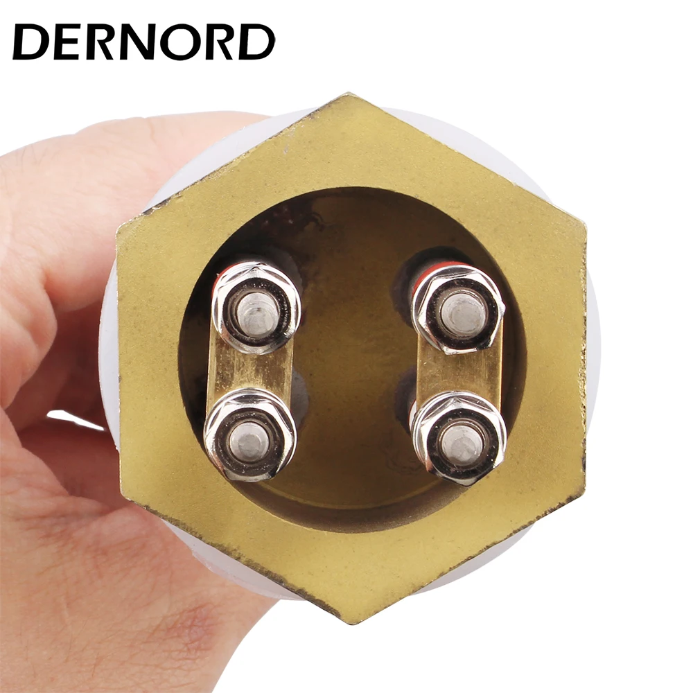 DERNORD 300w 600w 900w 1500w DC Tubular Electric Heater Water DN32 Brass Thread Solar Immersion Heating Element 12v 24v 48v