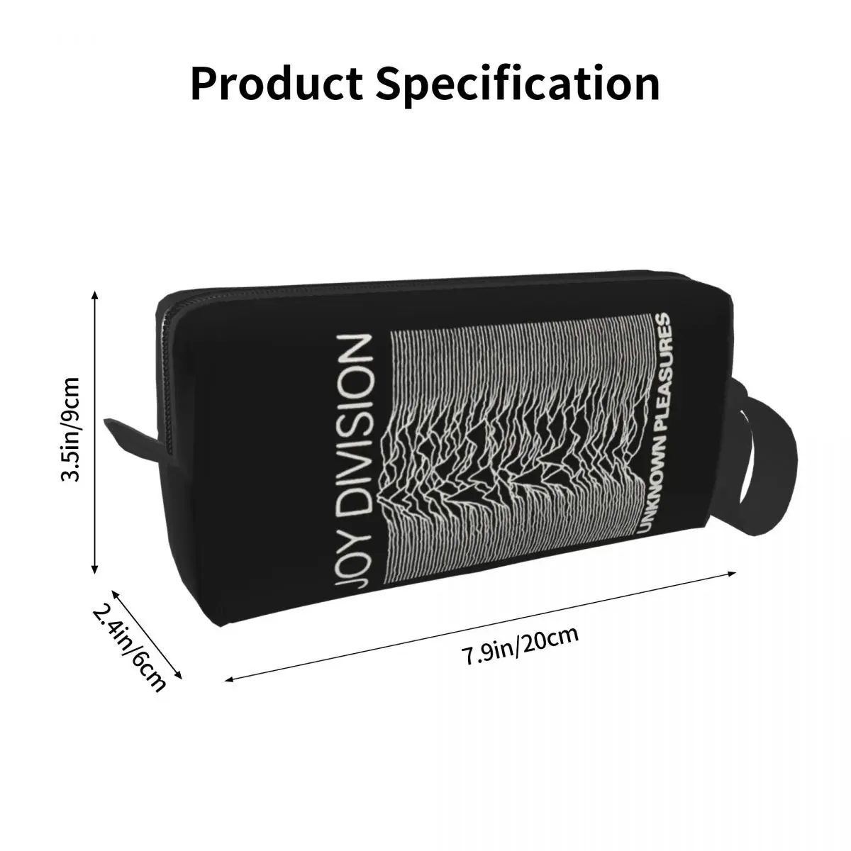 Joy Division Unknown Pleasures Makeup Bag Cosmetic Storage Dopp Kit Toiletry Cosmetic Bag for Women Beauty Travel Pencil Case